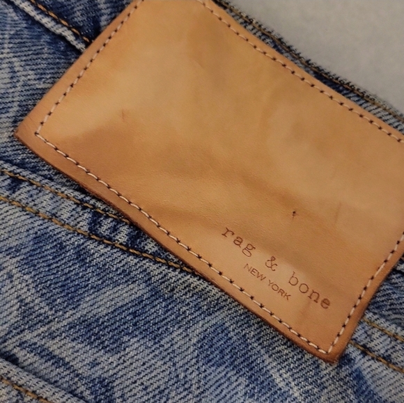 Rag & Bone High Waist Denim Shorts in Floral Print - Picture 9 of 12